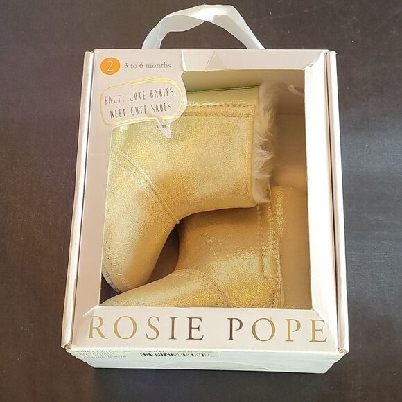 BRAND NEW POPE SHOES COZY FUR BOOT - Picture 1 of 10